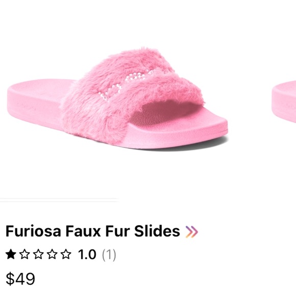 bebe Shoes - Bebe fur slide sandals sz 8 nwot